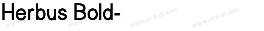Herbus Bold字体转换